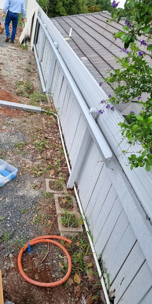 in progress White Powder-coated Aluminium Action Shot – Sliding Gate Motor, East Toowoomba