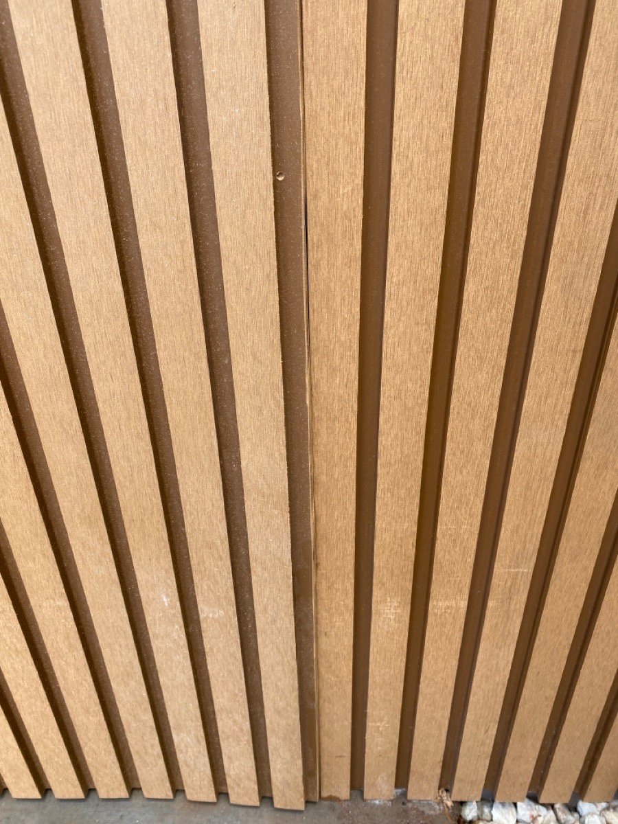 detail Wood-look Timber Custom Door – Tilt Door + Motor, North Toowoomba