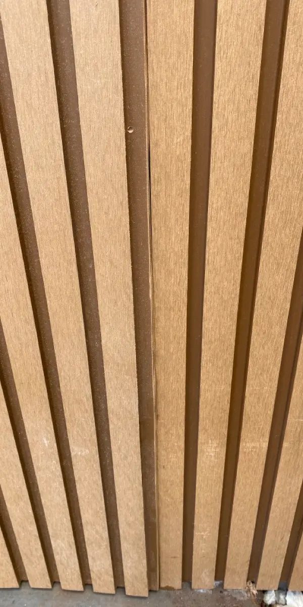 detail Wood-look Timber Custom Door – Tilt Door + Motor, North Toowoomba