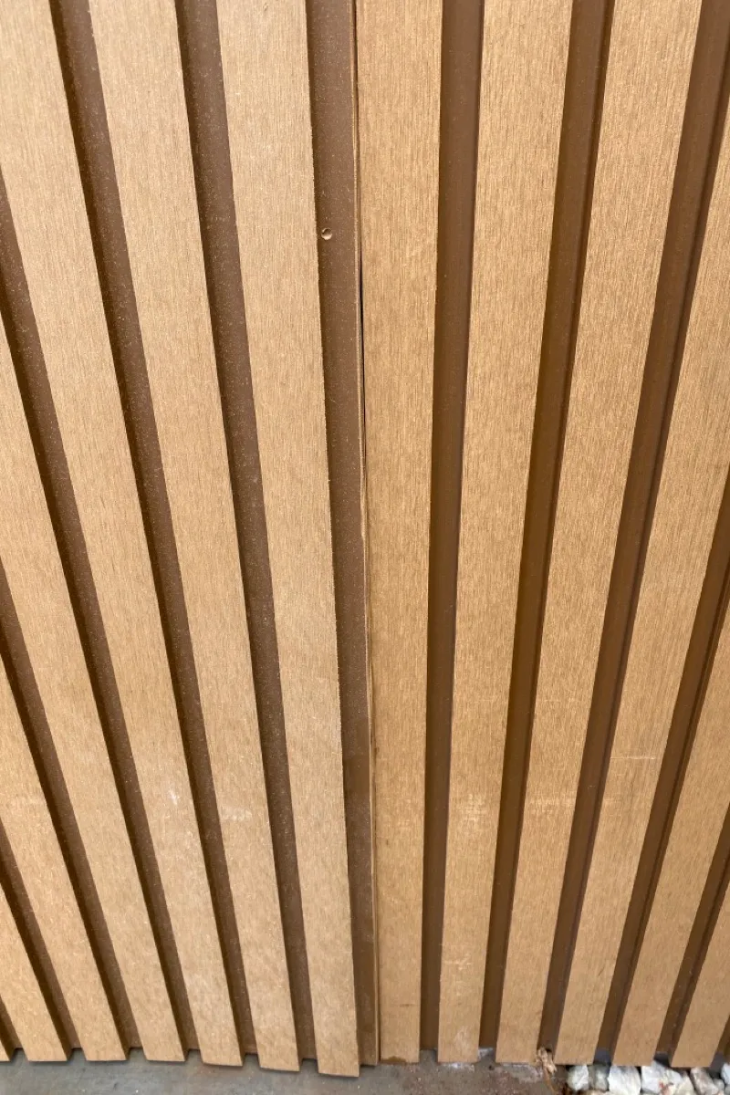 detail Wood-look Timber Custom Door – Tilt Door + Motor, North Toowoomba