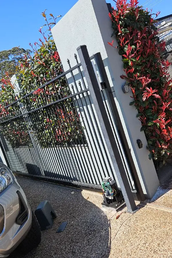 after Black Pipe-Galvanised Sliding Gate – New Gate, South Toowoomba