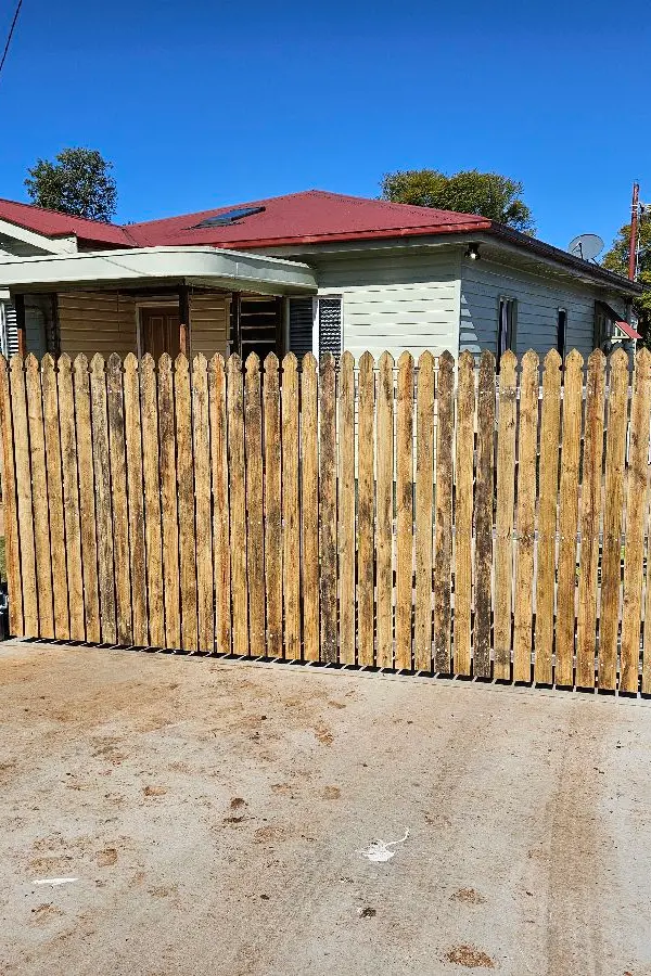 after Wood-look Timber + Galvanised Frame Swing Gate – Steel gate frames, Mount Lofty
