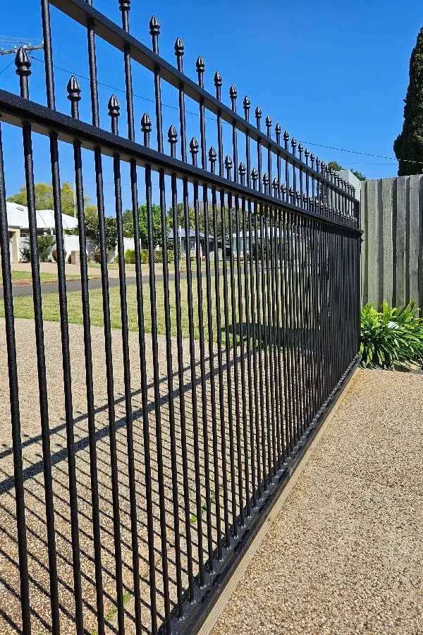 after Black Pipe-Galvanised Sliding Gate – New Gate, South Toowoomba