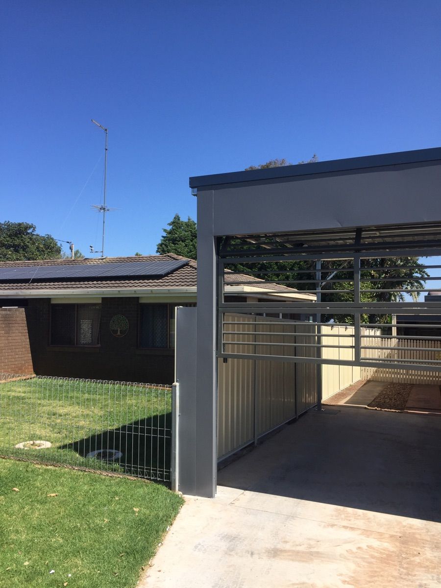 after Woodland Grey Powder-coated Aluminium Custom Door – Bar Grille, Harristown