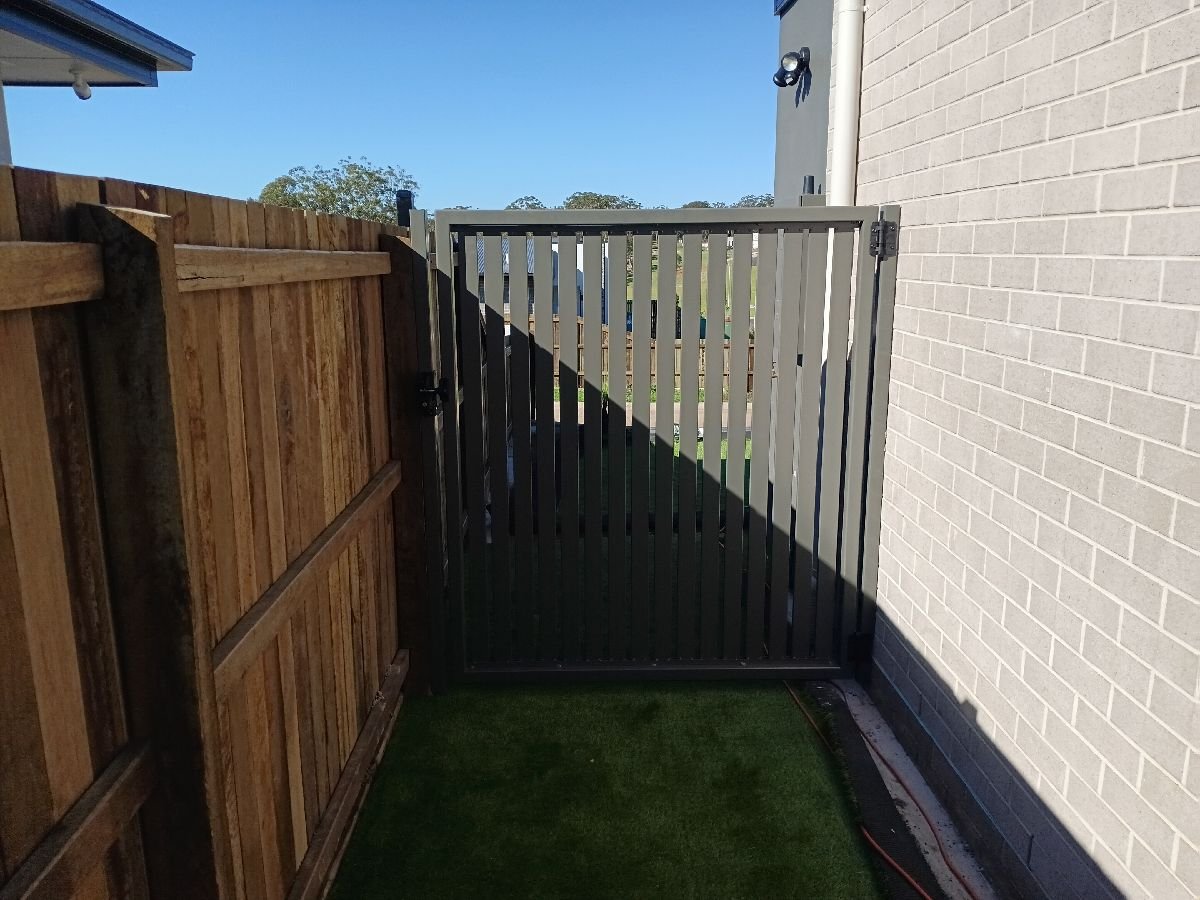 after Black Powder-coated Steel Swing Gate – Gate (2x personal swing), Kearneys Spring