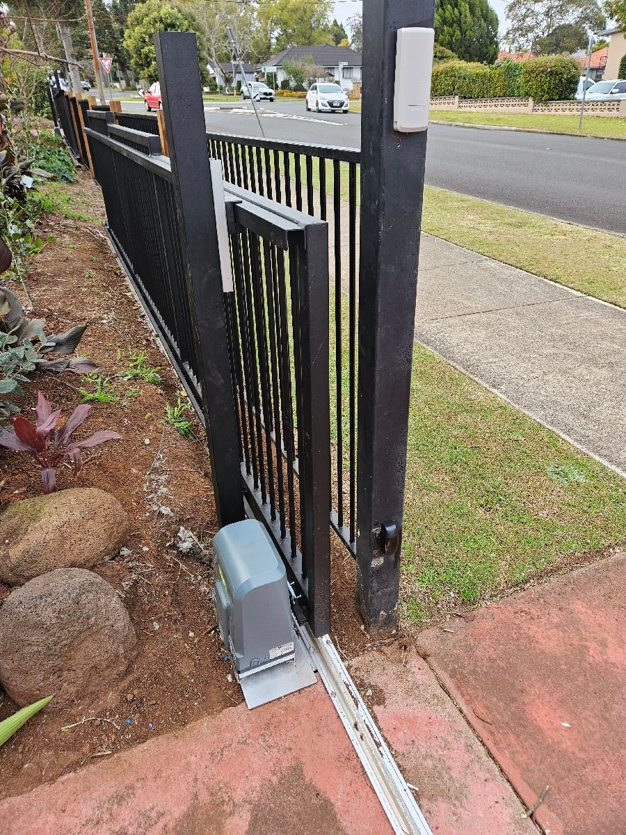 after Black Aluminium Sliding Gate – Gates + Motors (Aluminium Slide Pair), Rangeville