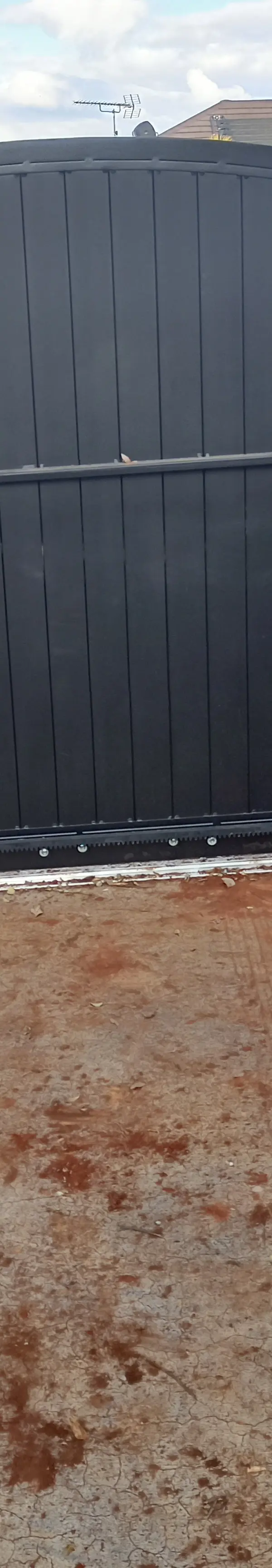after Black Powder-coated Aluminium Sliding Gate – INSTALL: Aluminium Sliding Gate + 240V Centsys Motor, Middle Ridge