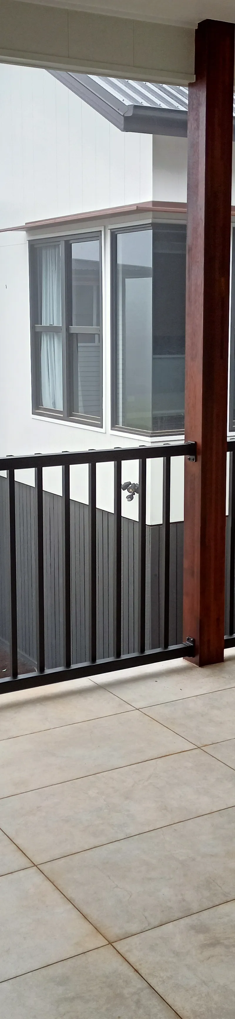 after Black Powder-coated Aluminium Custom Door – Aluminium Balustrade, Middle Ridge