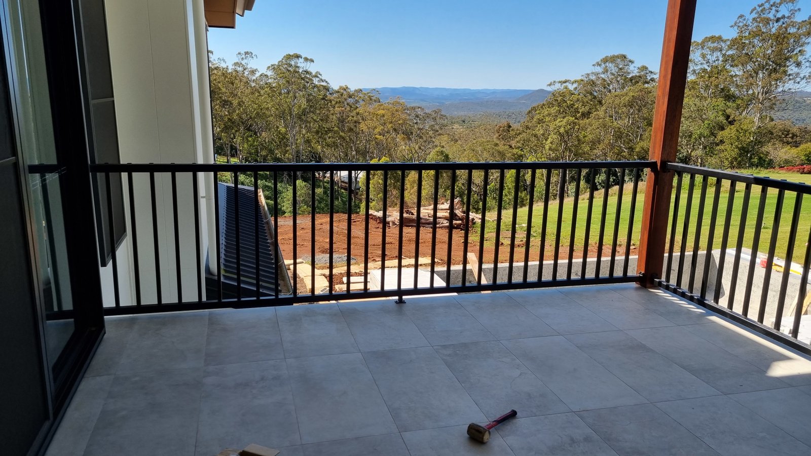 after Black Powder-coated Aluminium Custom Door – Aluminium Balustrade, Middle Ridge
