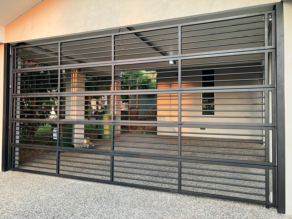 after Night Sky Powder-coated Aluminium Custom Door – Bar Grille, Rangeville