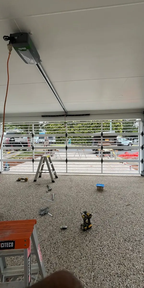 after Pro Texture White Powder-coated Steel Custom Door – Bar Grille, Rangeville