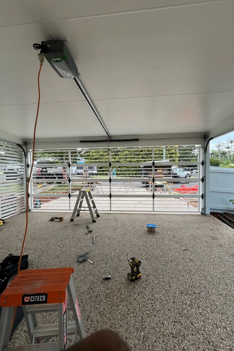 after Pro Texture White Powder-coated Steel Custom Door – Bar Grille, Rangeville