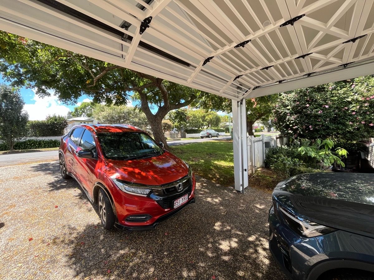 after White Powder-coated Aluminium Custom Door – Bar Grille, East Toowoomba