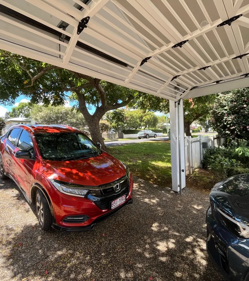 after White Powder-coated Aluminium Custom Door – Bar Grille, East Toowoomba