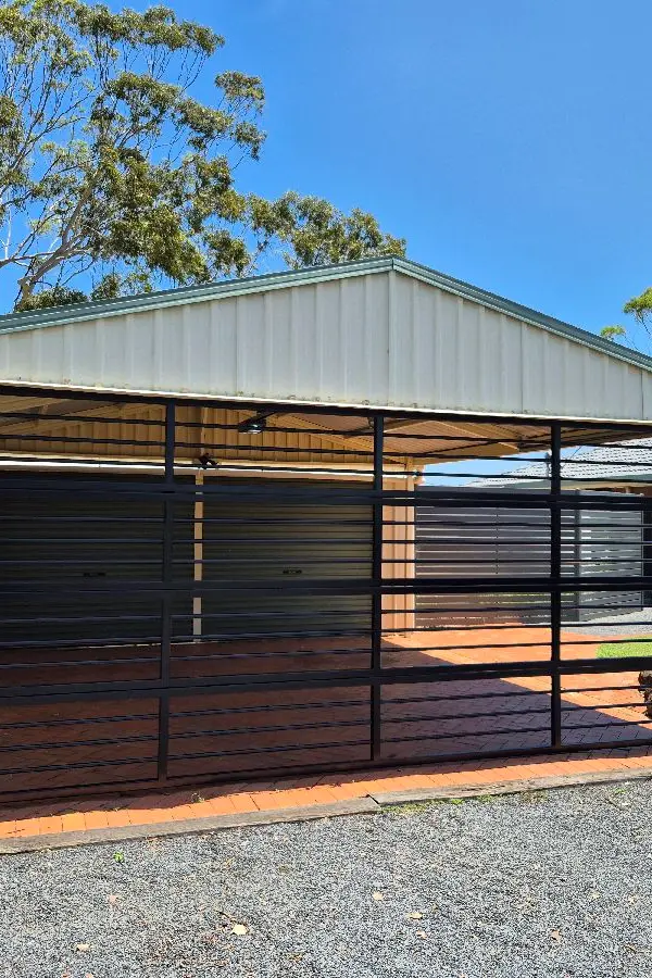after Black Pro-Texture Black Sliding Gate – Bar Grille, Silver Ridge
