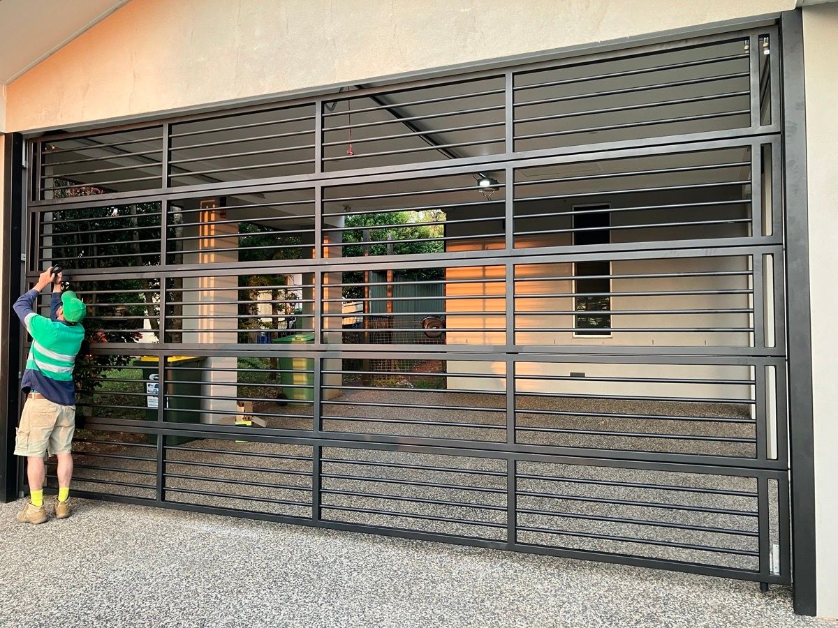 after Night Sky Powder-coated Aluminium Custom Door – Bar Grille, Rangeville