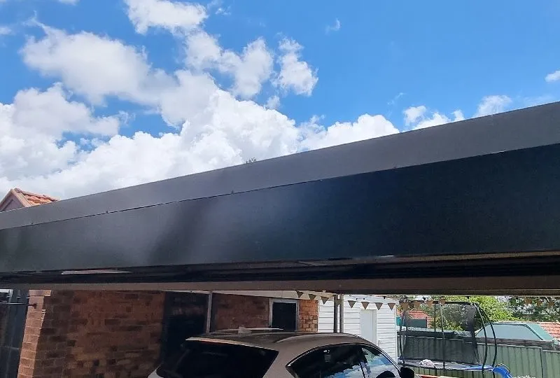 after Black Powder-coated Aluminium Custom Door – Bar Grille, South Toowoomba