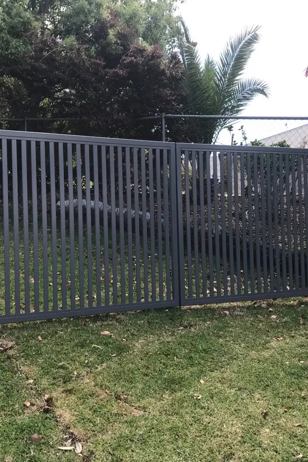 after Basalt Powder-coated Aluminium Swing Gate – GATE/FENCING, Rangeville
