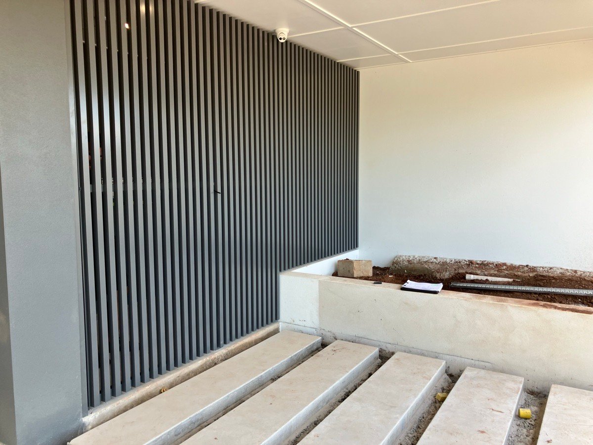 after Basalt Powder-coated Aluminium Custom Door – POOL PUMP ENCLOSURE, Rangeville