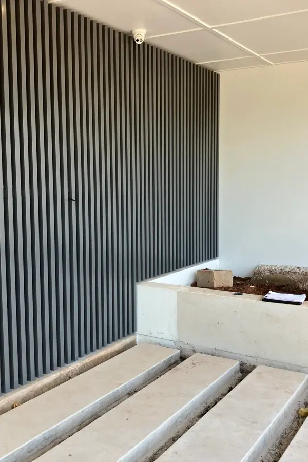 after Basalt Powder-coated Aluminium Custom Door – POOL PUMP ENCLOSURE, Rangeville