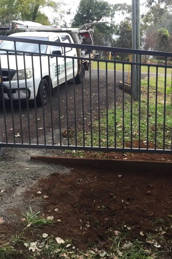 after Basalt Powder-coated Aluminium Sliding Gate – Gates, Cabarlah