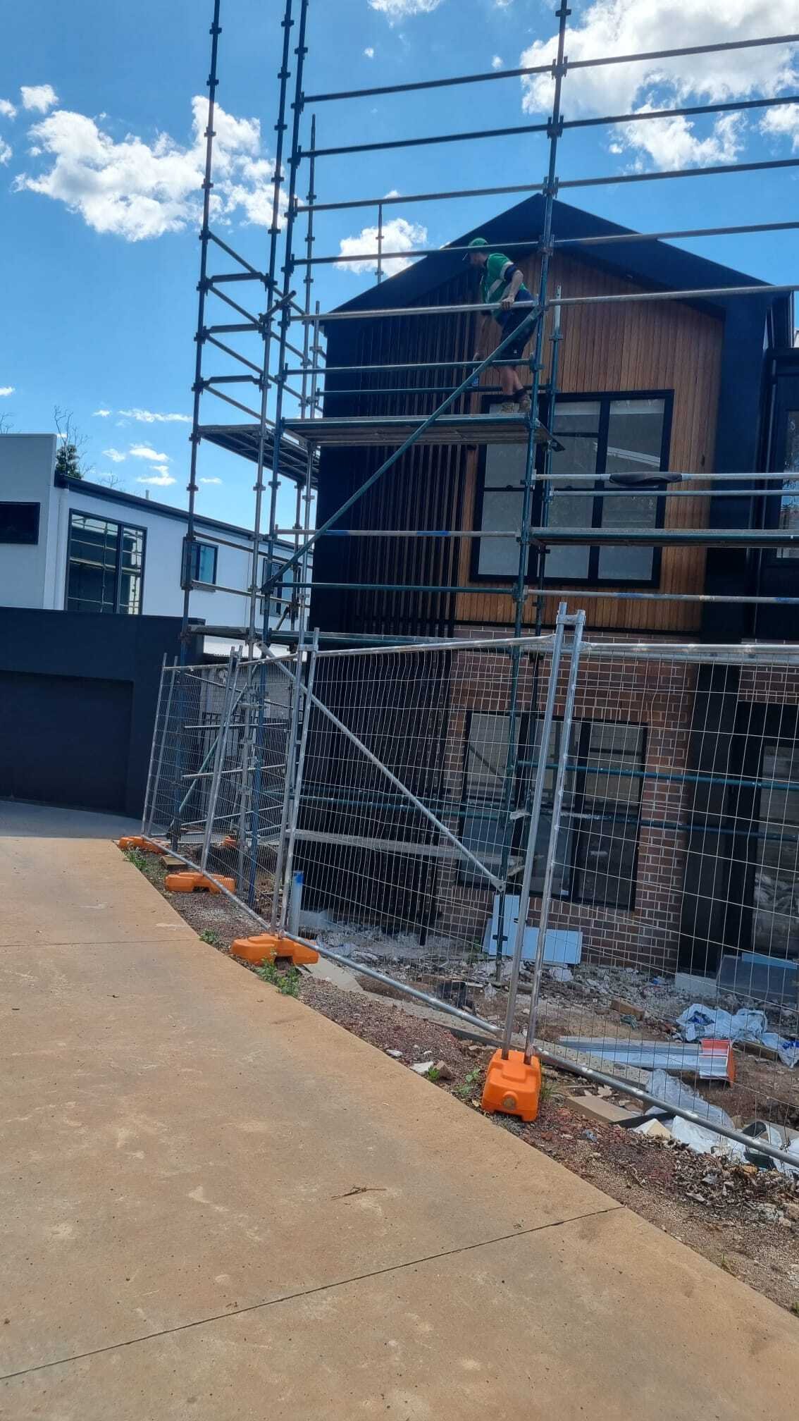 after Black Powder-coated Aluminium Custom Door – Aluminium Batten Screen, Mount Lofty