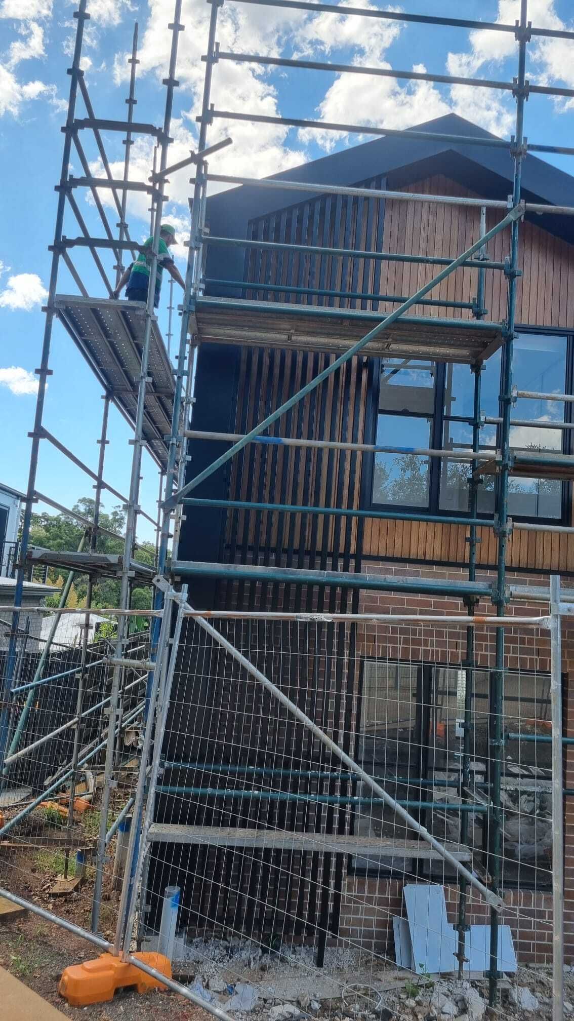 after Black Powder-coated Aluminium Custom Door – Aluminium Batten Screen, Mount Lofty