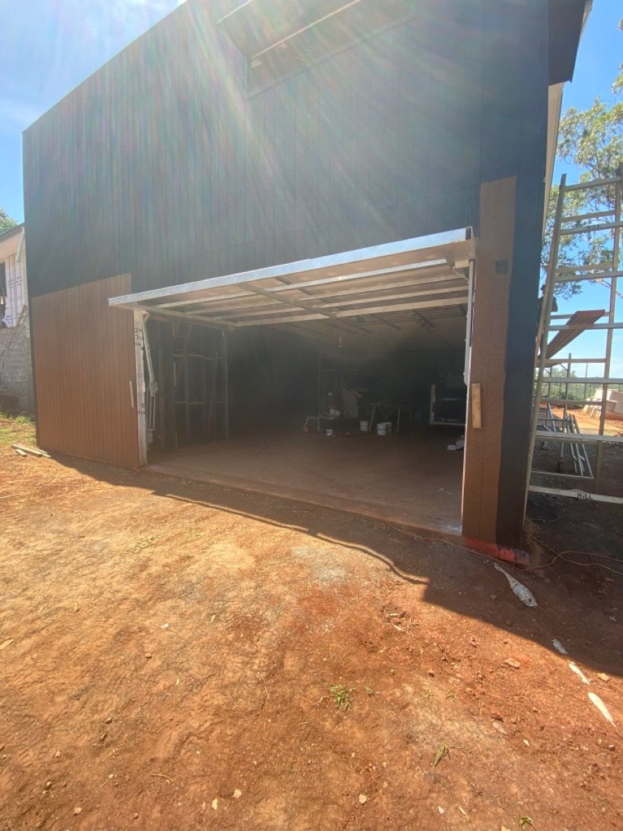 after Black Custom Cladding Tilt Door – Tilt Door, Toowoomba