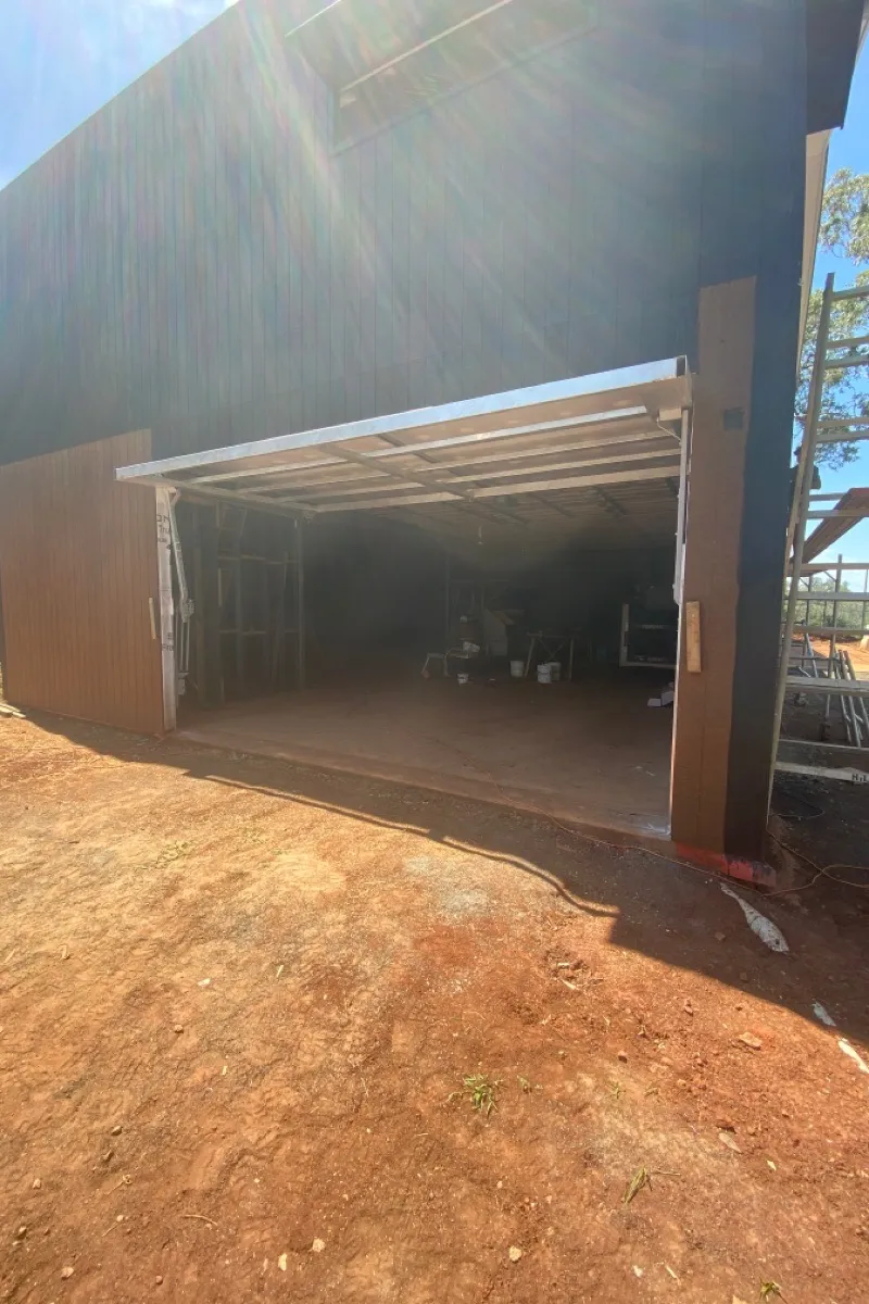 after Black Custom Cladding Tilt Door – Tilt Door, Toowoomba