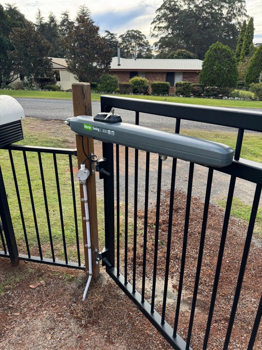 after Black Powder-coated Steel Swing Gate – Gate 2 of 2, Highfields
