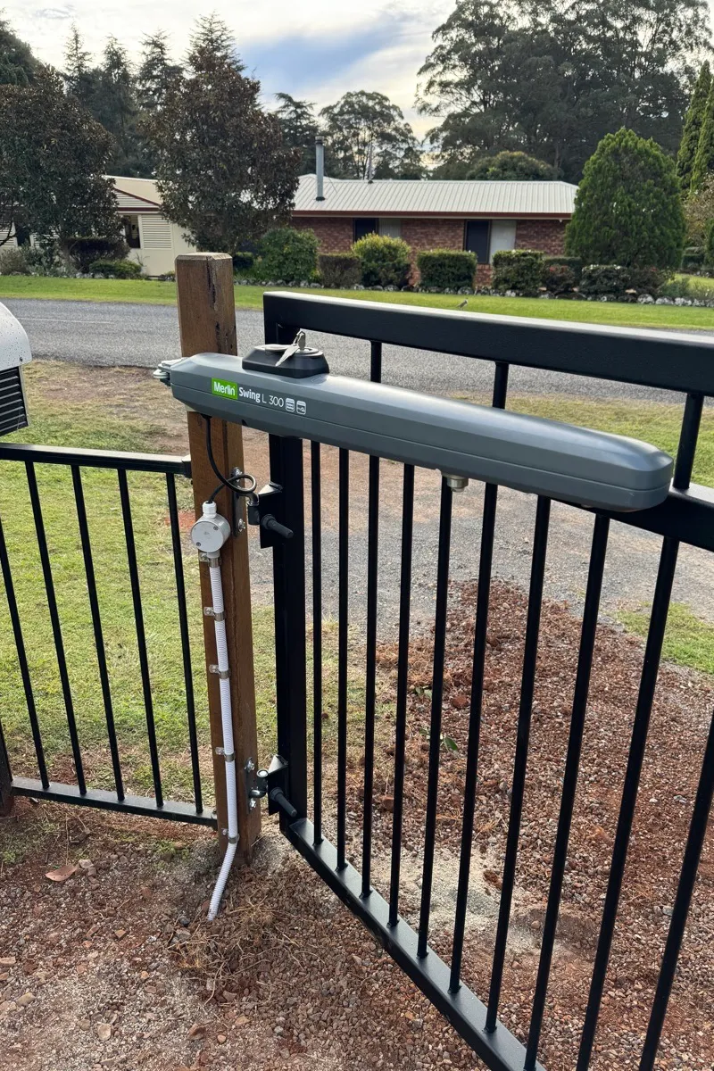 after Black Powder-coated Steel Swing Gate – Gate 2 of 2, Highfields