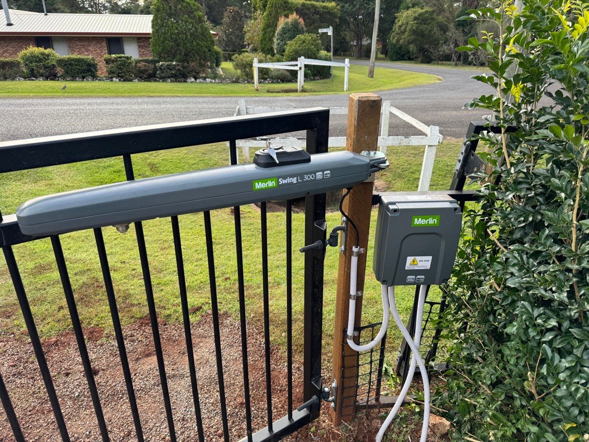 after Black Powder-coated Steel Swing Gate – Gate 2 of 2, Highfields