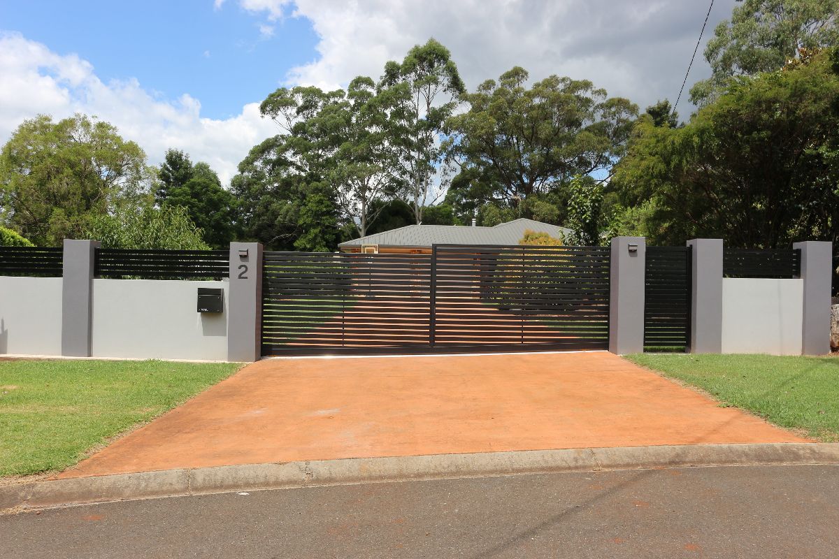 after Black Aluminium Sliding Gate – Slide Gate, Highfields