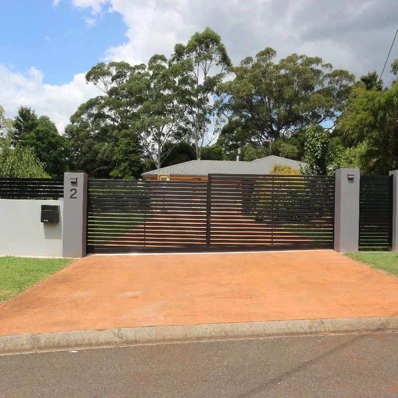 after Black Aluminium Sliding Gate – Slide Gate, Highfields