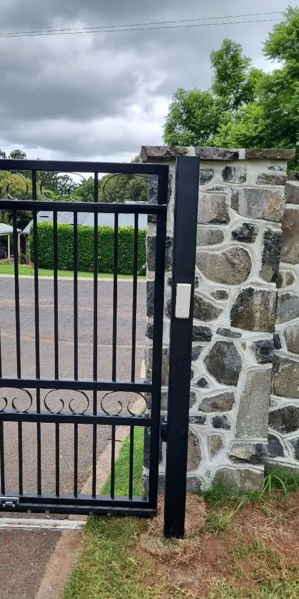after Black Powder-coated Aluminium Sliding Gate – FAb Gates, Mount Lofty