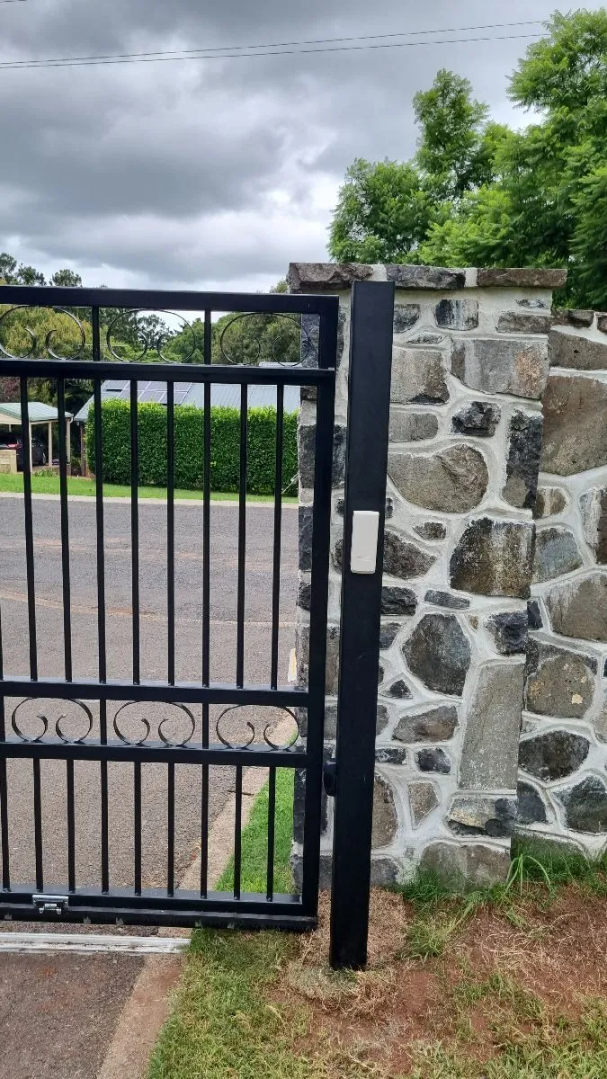 after Black Powder-coated Aluminium Sliding Gate – FAb Gates, Mount Lofty