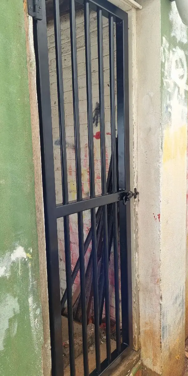 after Black Powder-coated Aluminium Sliding Gate – Electric Sliding Gate, Toowoomba
