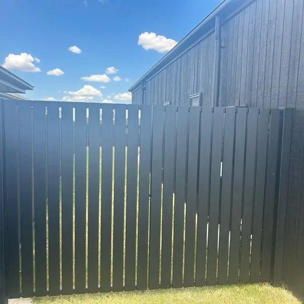 after Black Powder-coated Steel Swing Gate – PA GATES, Kearneys Springs