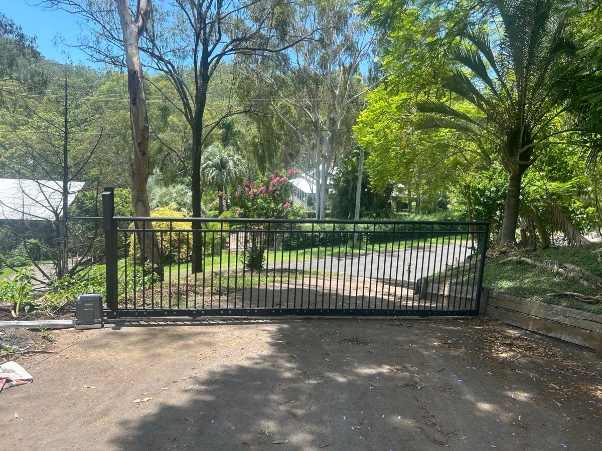 after Black Powder-coated Aluminium Sliding Gate – Supply & Install Gate, Ballard