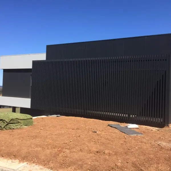 after Black Powder-coated Aluminium Custom Door – Ali Order, Cabarlah