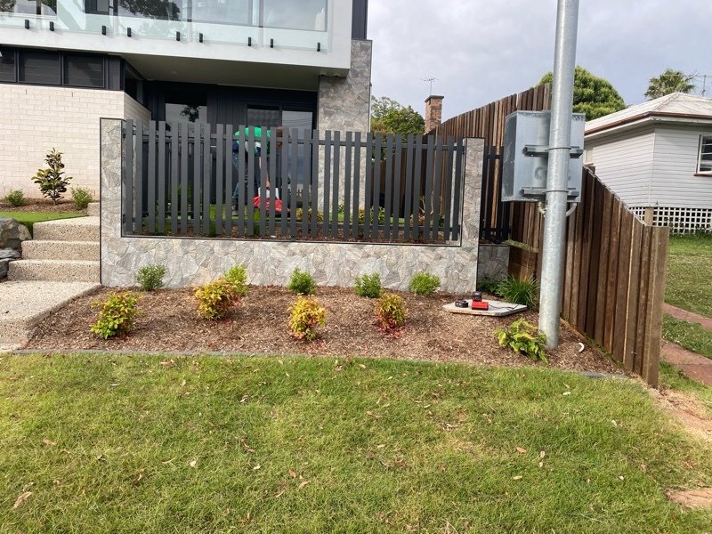 after Black Powder-coated Aluminium Custom Door – Ali Fence & Gate (Unit 1), Mount Lofty