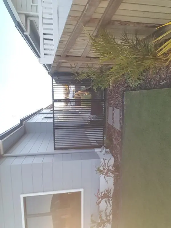 after Black Powder-coated Aluminium Swing Gate – FAB GATES, Kleinton