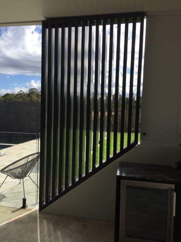 after Black Powder-coated Aluminium Custom Door – Ali Order, Cabarlah