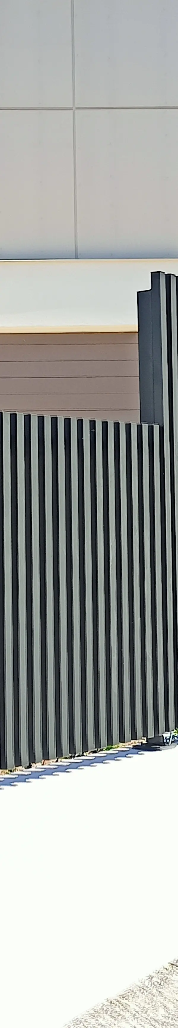 after Black Powder-coated Aluminium Sliding Gate – Aluminium Sliding gate, Prince Henry Heights
