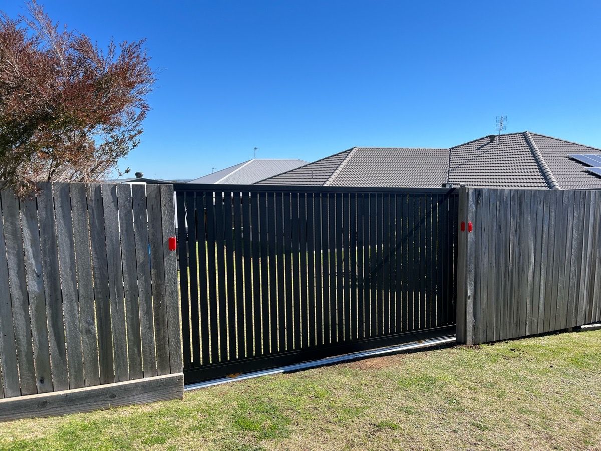 after Black Aluminium Sliding Gate – Sliding Gate + Motor, Westbrook