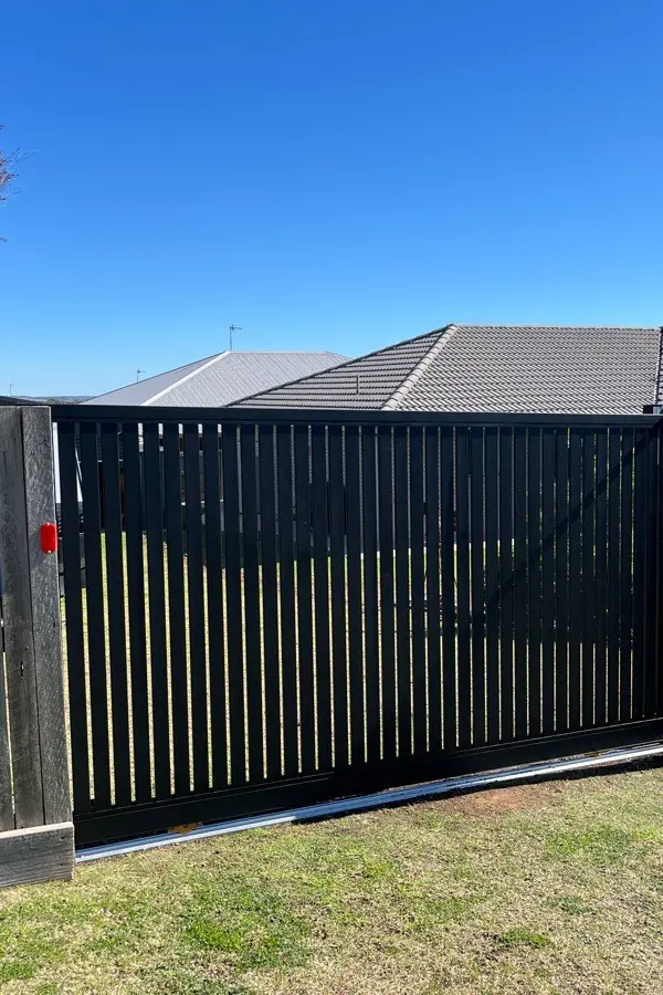 after Black Aluminium Sliding Gate – Sliding Gate + Motor, Westbrook