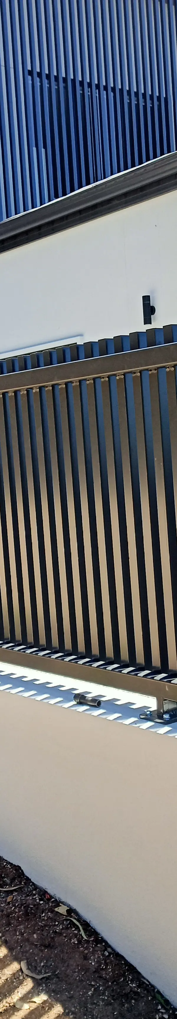 after Black Powder-coated Aluminium Sliding Gate – Aluminium Sliding gate, Prince Henry Heights