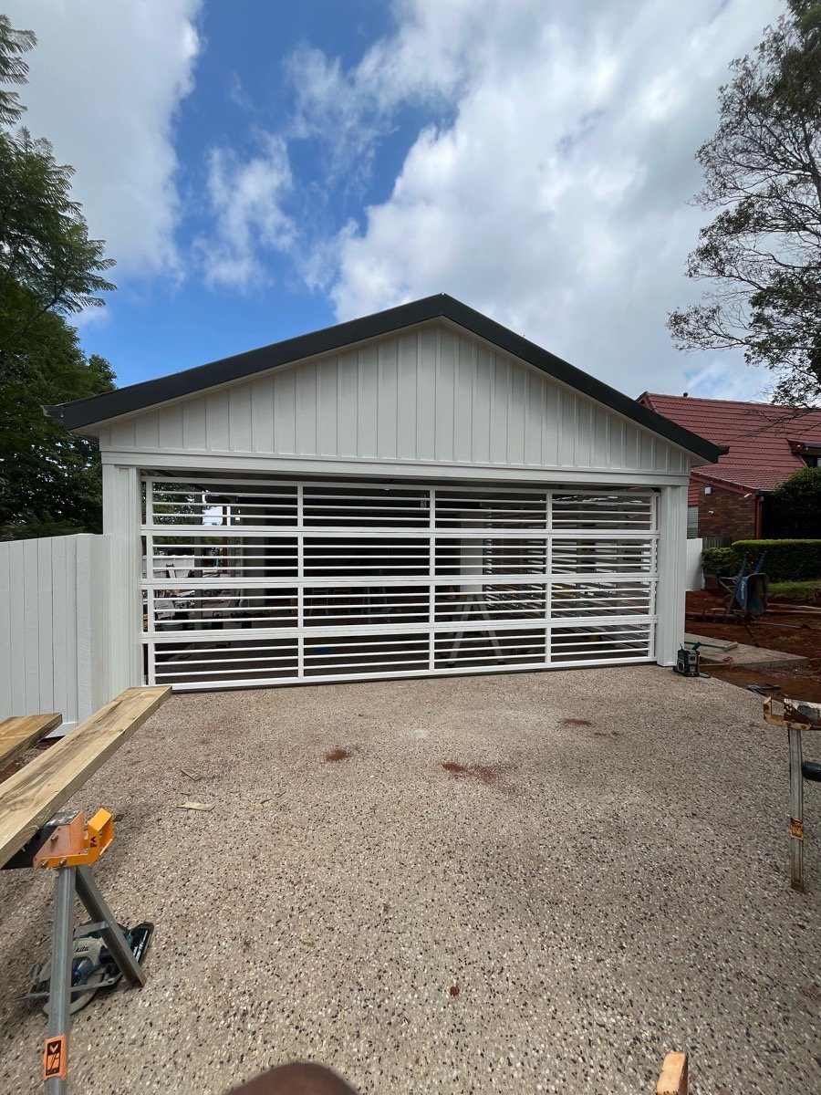 after Pro Texture White Powder-coated Steel Custom Door – Bar Grille, Rangeville