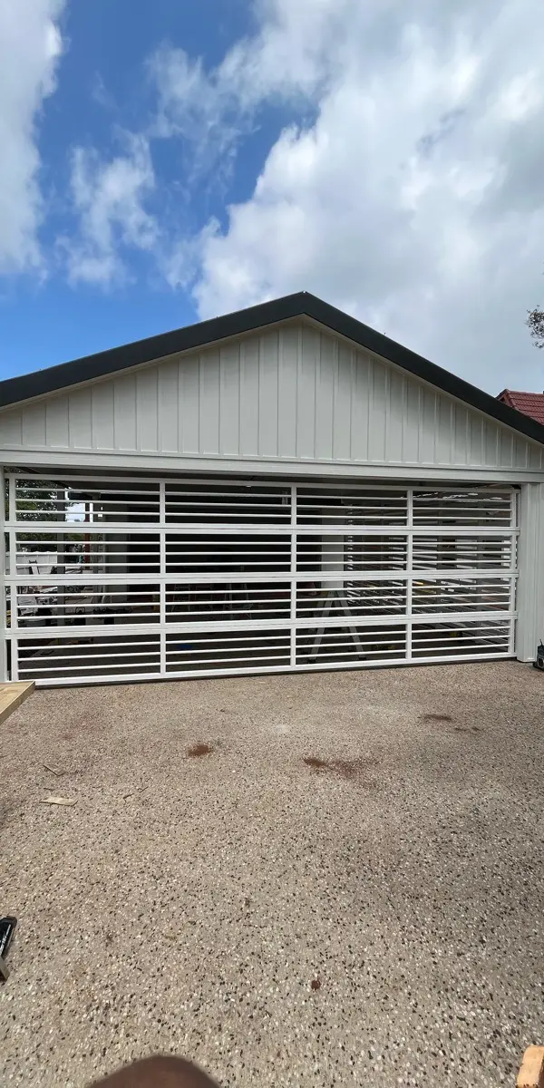 after Pro Texture White Powder-coated Steel Custom Door – Bar Grille, Rangeville