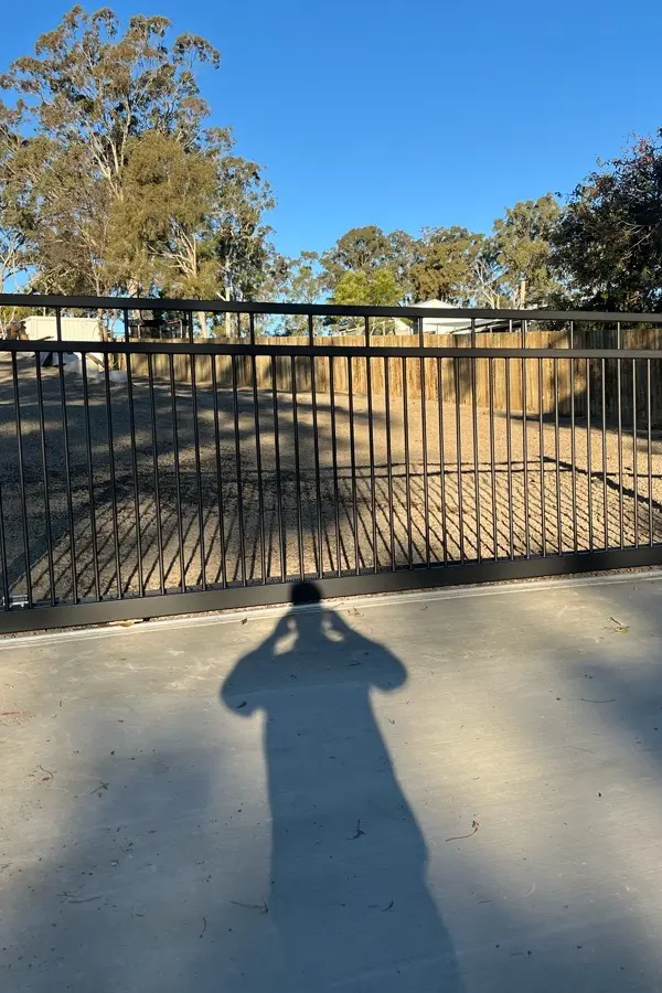 after Black Pro-Texture Black Sliding Gate – Slide Gate + Motor, Glenvale